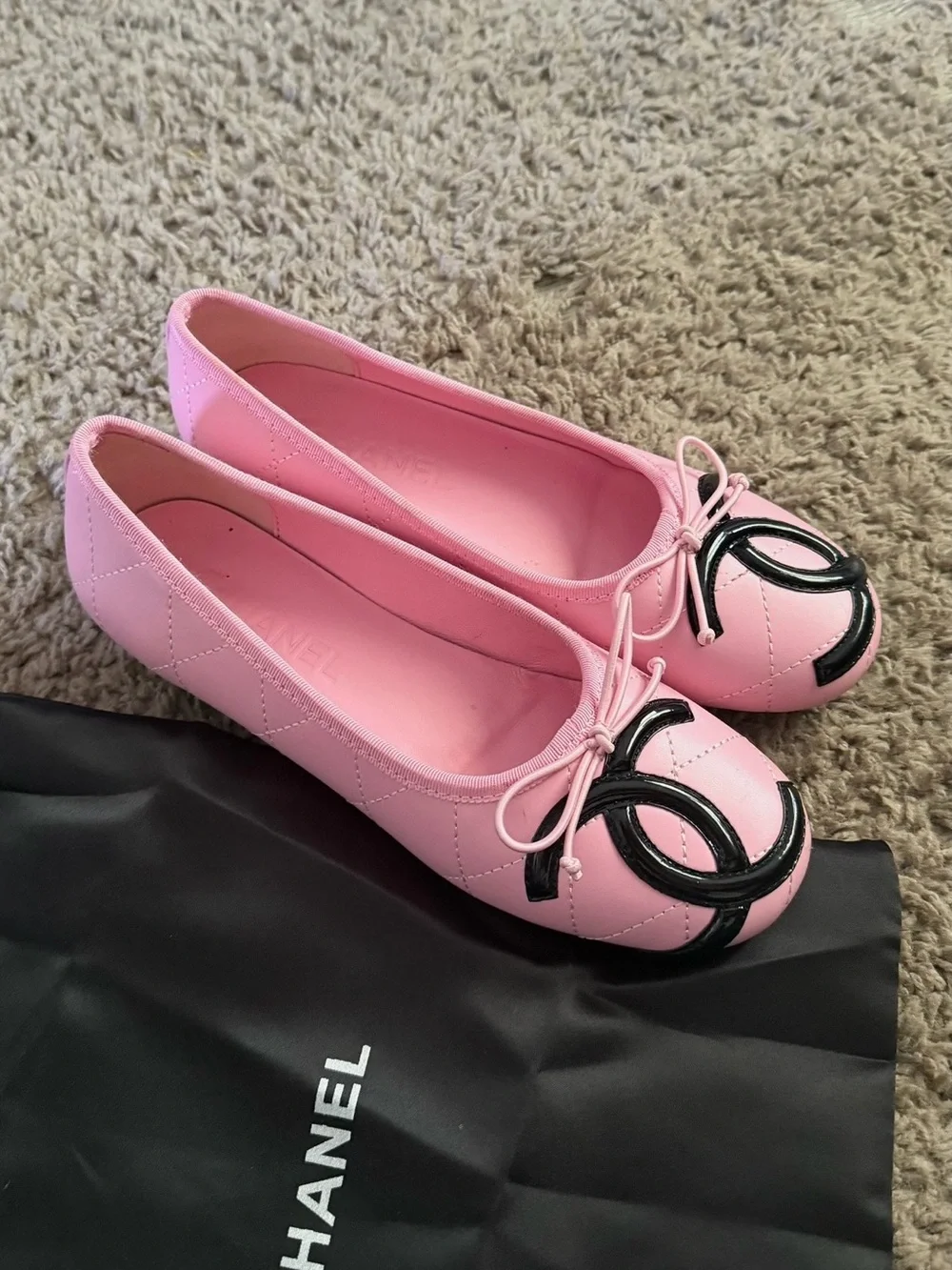 CHANEL leather ballet